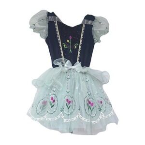 Anna‎ Frozen Inspired Ballet Leotard Tutu Dress Girls size 8